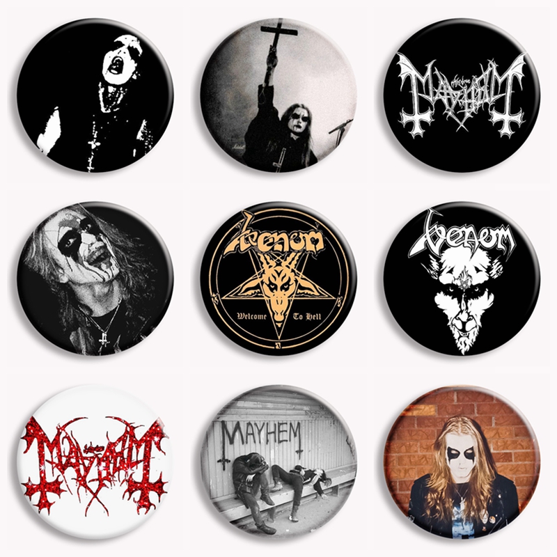 Vintage Brooch Pin - Rock Mayhem Band Yumuşak Düğme Pin