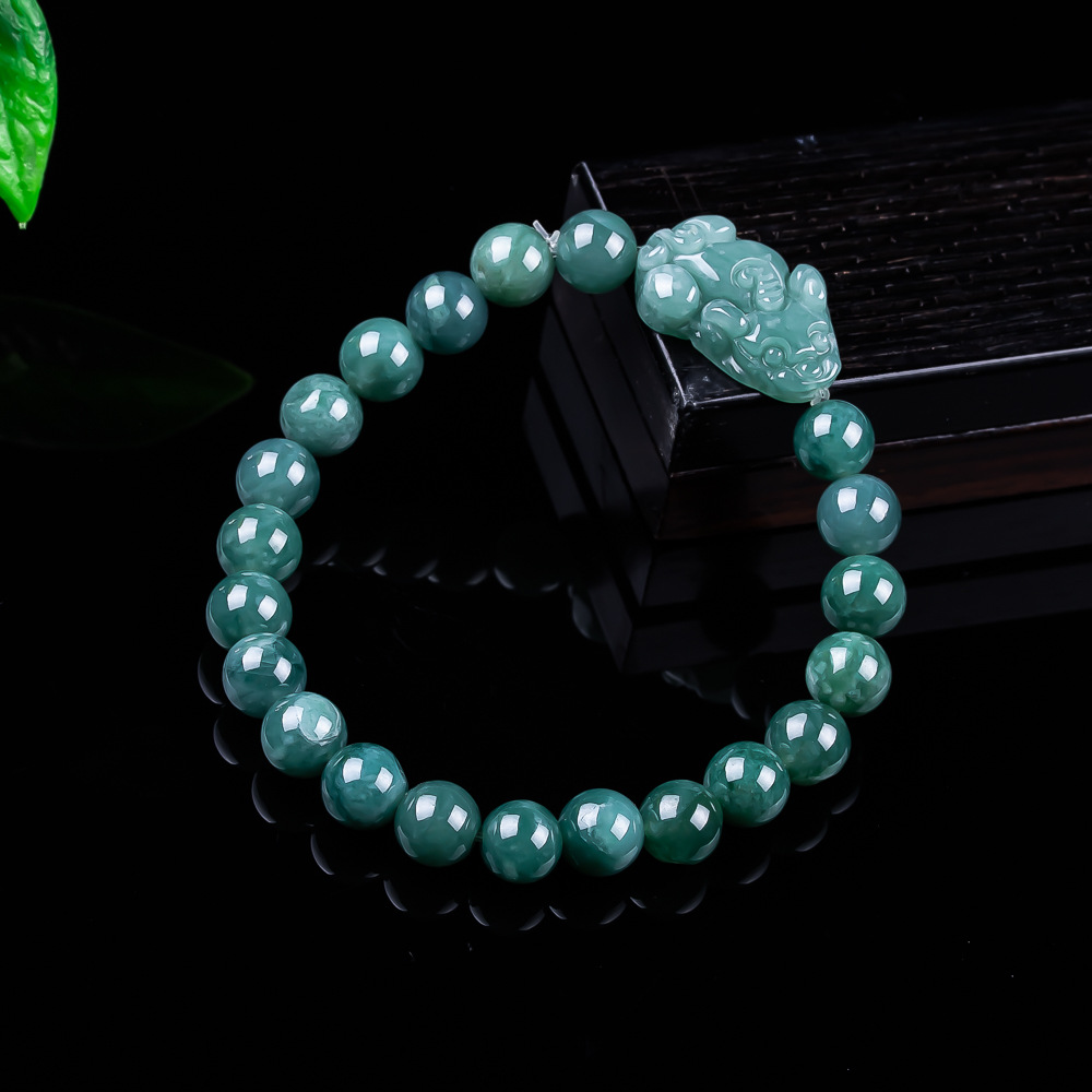 Jewelry & Watches Spółka Z Ograniczoną Odpowiedzialnością Sp Z Oo - Doğal Birmanya Jadeite Pixiu Bilezik Vintage