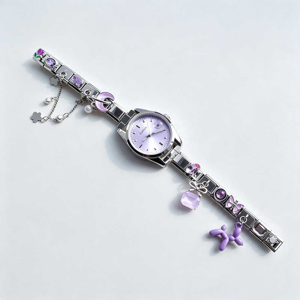 Italian Jewelry Watches - Paslanmaz Çelik İtalyan Saat DIY Karışık