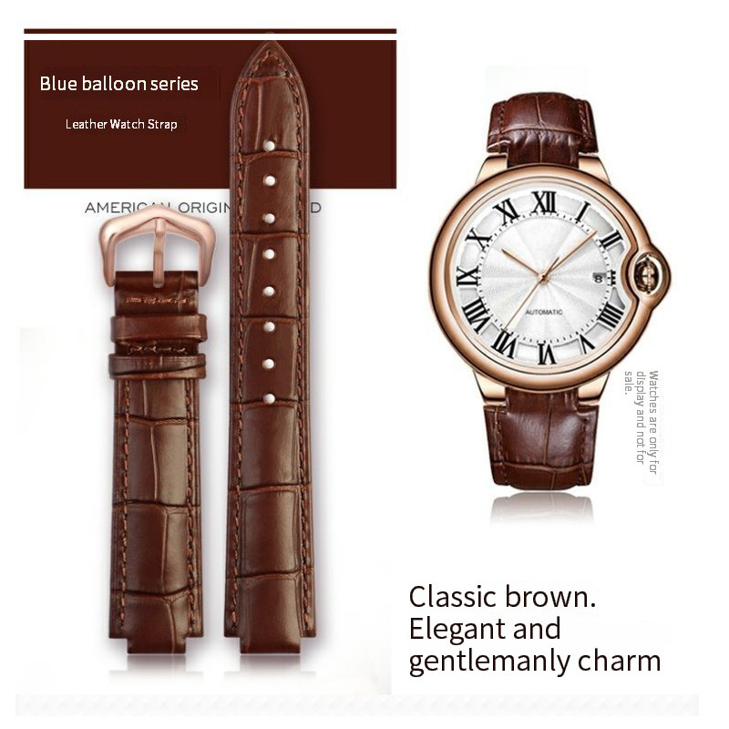 Cartier Watch Ballon Bleu - Cartier bilezik için saat kayışı mavi