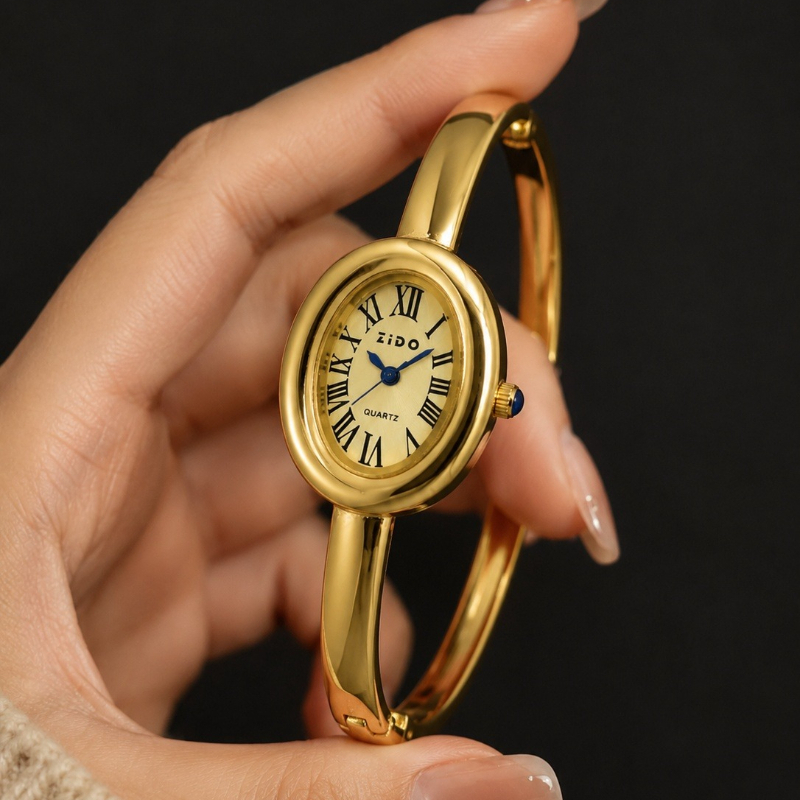 Jewelry Watches Brands - Zarif kadın saati Vintage Oval Kadran