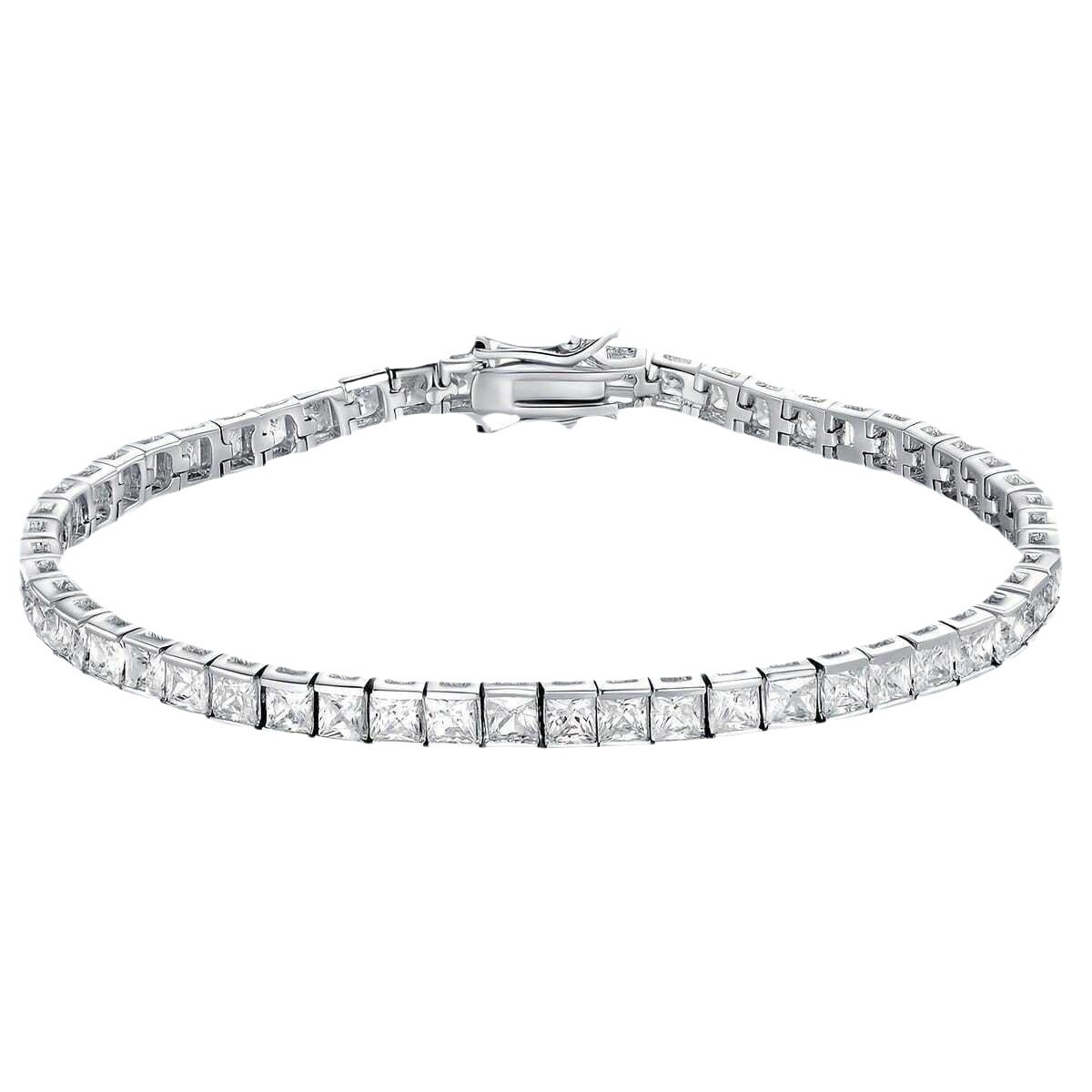 Tennis Bracelet Cubic - Marka Moda tenis bilekliği Prenses kesim