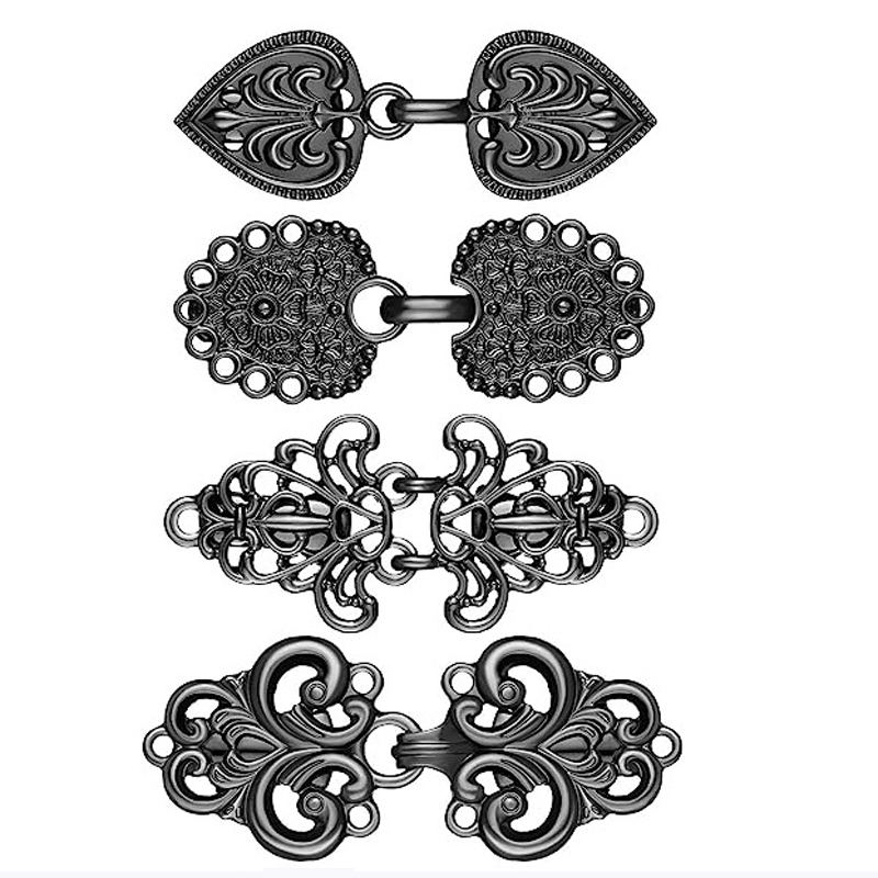 Vintage Brooch Pin - 4 adet Vintage Kazak Girdap Klip