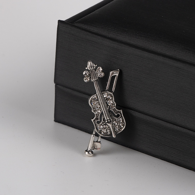 Kristal Keman Broş Takı Lüks M - Vintage Brooch Pin incelemesi ve fiyatı