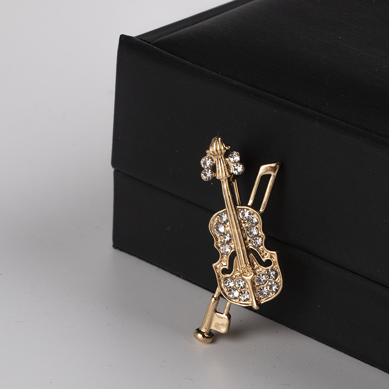 Kristal Keman Broş Takı Lüks M - Vintage Brooch Pin incelemesi ve fiyatı