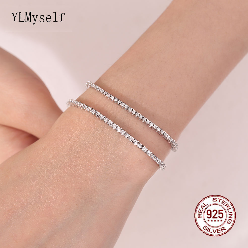 Gerçek Gümüş 1.75mm/1.5mm Beya - Tennis Bracelet Cubic incelemesi ve fiyatı