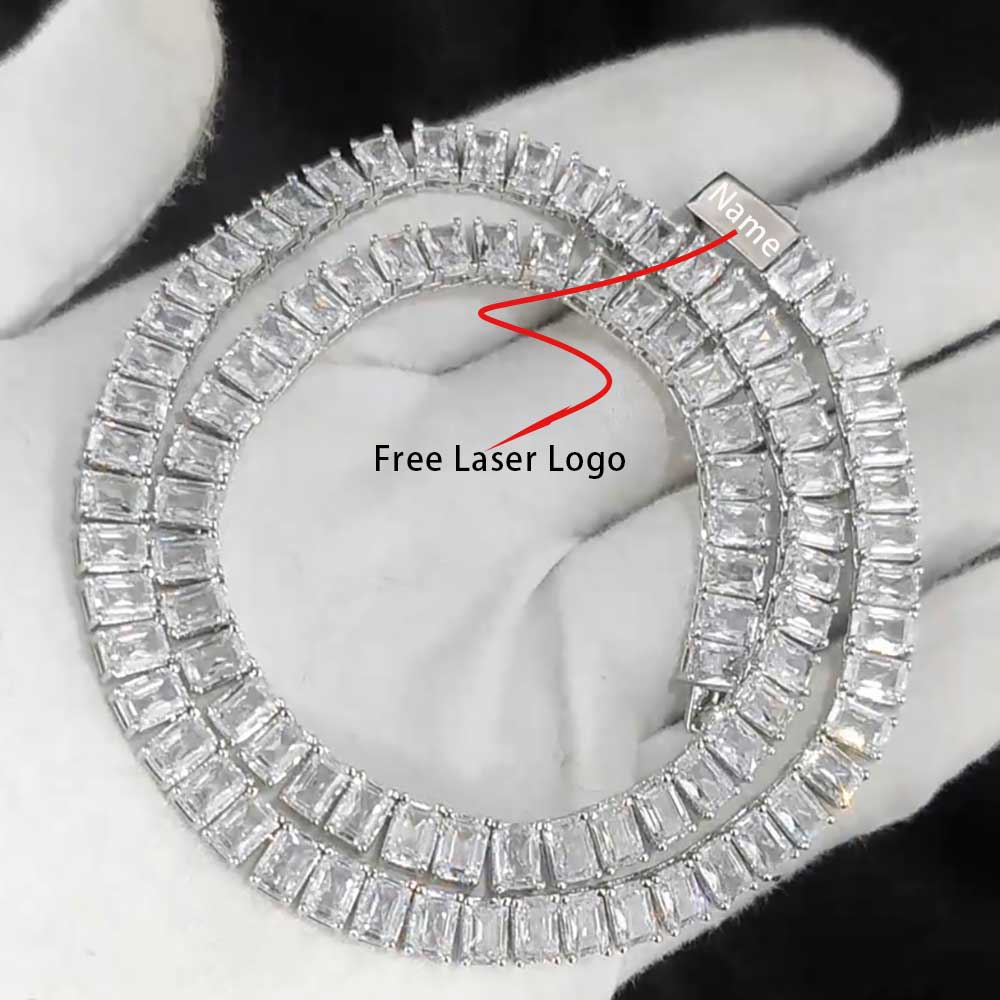 6mm Dikdörtgen Zirkon Bling Ka - Tennis Bracelet Cubic incelemesi ve fiyatı