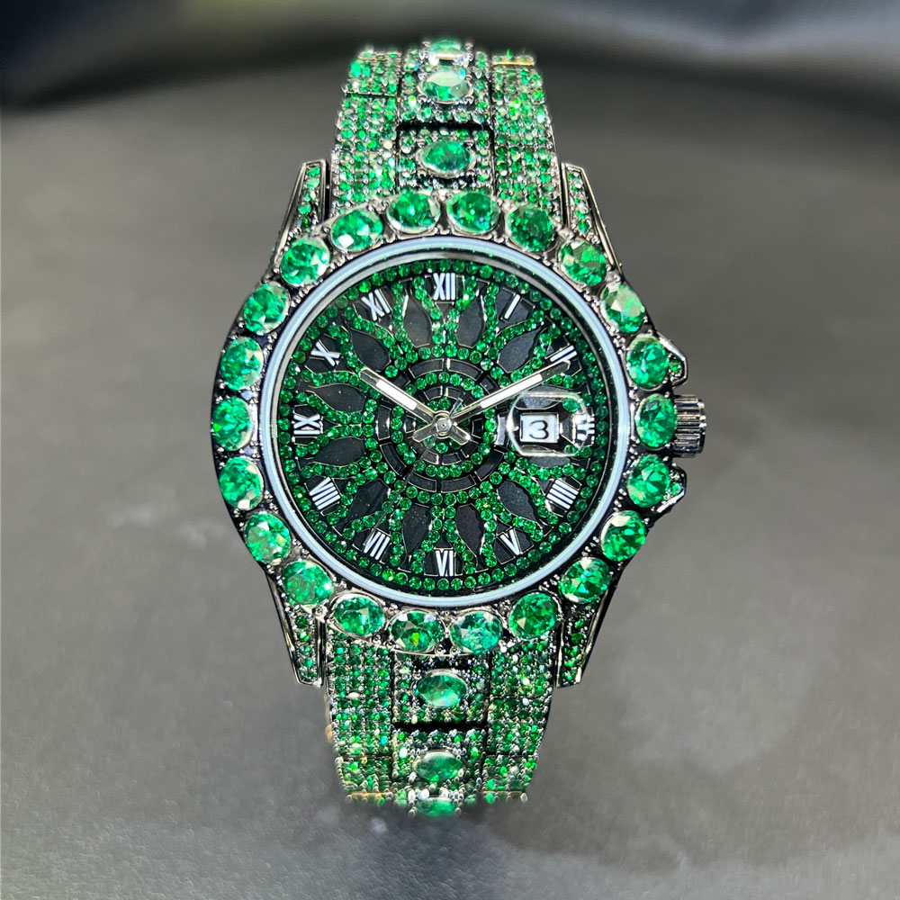 Yeşil Elmas Erkek Saati MISSFO - Jewelry Watches Brands incelemesi ve fiyatı