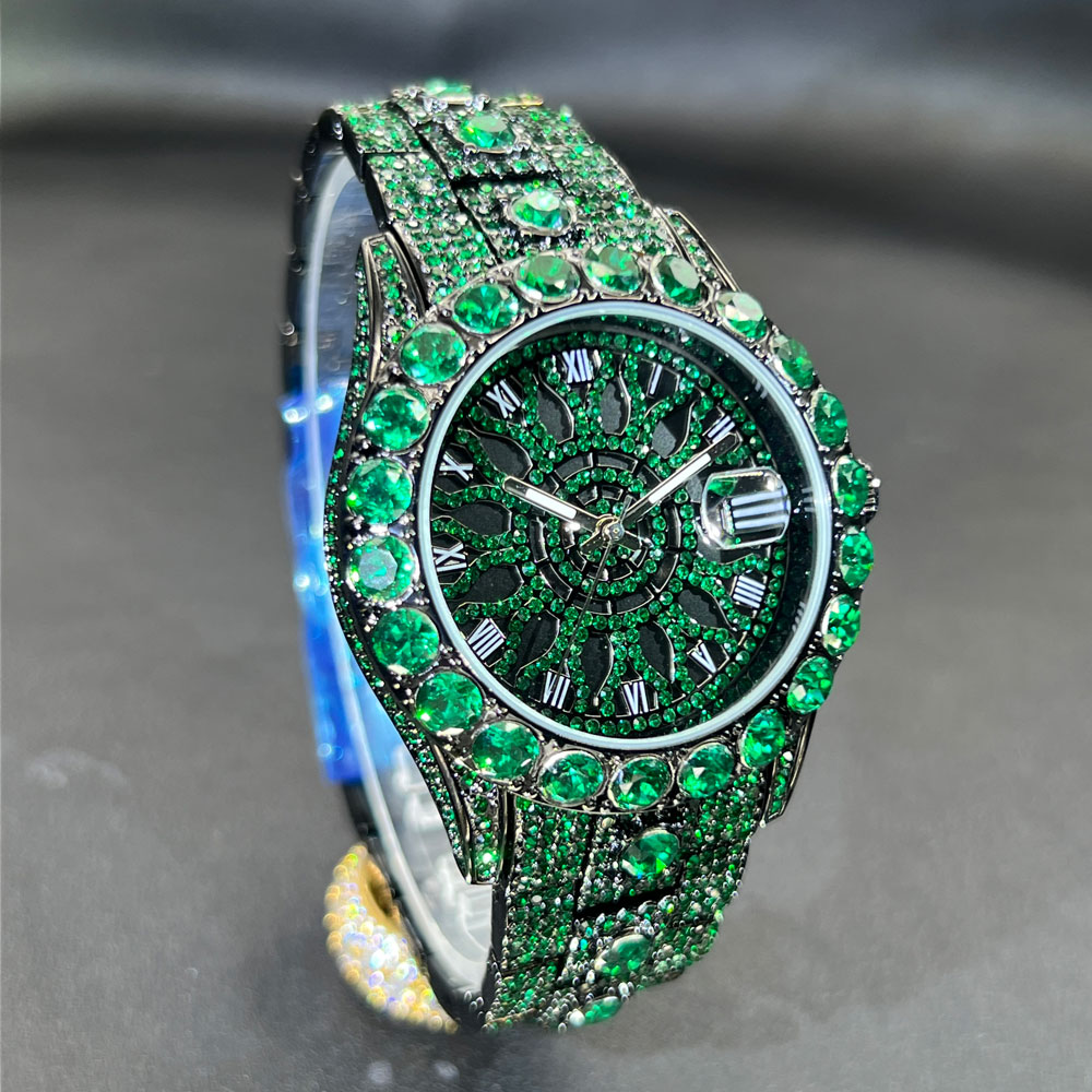 Yeşil Elmas Erkek Saati MISSFO - Jewelry Watches Brands incelemesi ve fiyatı