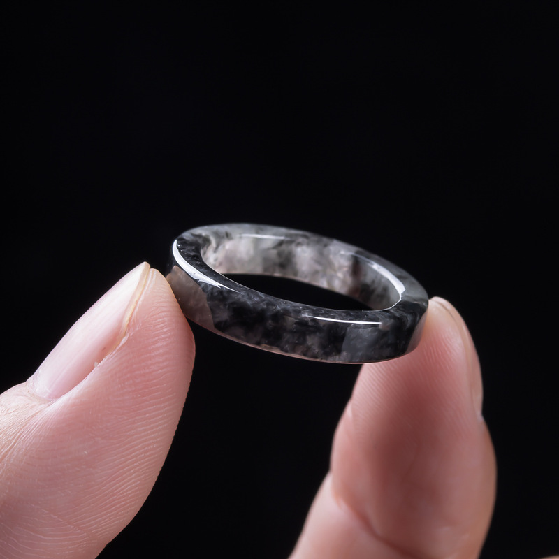 Doğal A sınıfı Burma siyah yeş - Jewelry & Watches Spółka Z Ograniczoną Odpowiedzialnością Sp Z Oo incelemesi ve fiyatı